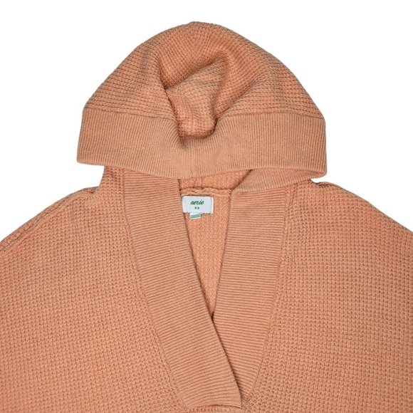 PEACH OVERSIZED SWEATER WITH HODDIE FOR WOMEN - Picture 7 of 10